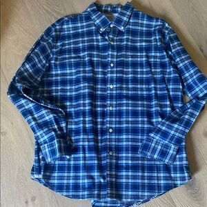 Blue Plaid Men's Shirt